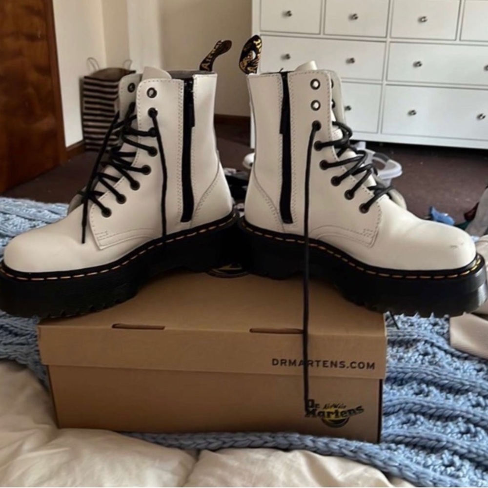 White Platform Doc Martens - Picture 3 of 6